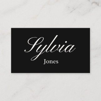Carte De Placement Elegant black wedding place cards for dinner table