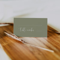 Elégant et moderne mariage vert sauge