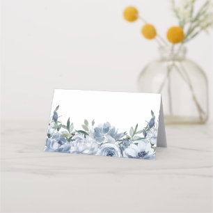 Carte De Placement Elégant Mariage bleu bleu bleu bleu floral