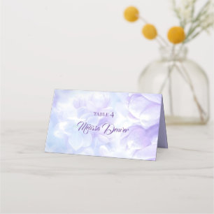 Carte De Placement Élégant Mariage Lilac violet clair