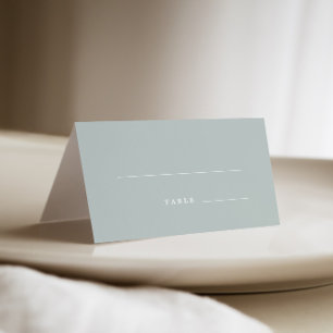 Carte De Placement Élégant Mariage vert feuille de monogramme