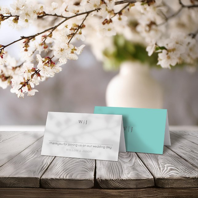 Carte De Placement Élégant minimaliste mariage (Créateur téléchargé)