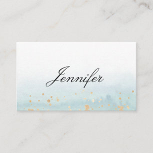 Carte De Placement Elegant Modern Aquerell Mint Vert Gold