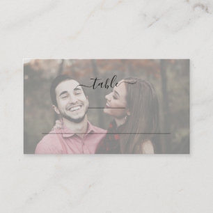 Carte De Placement Élégant moderne simple Mariage photo plat