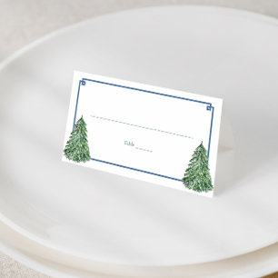 Carte De Placement Élégant Pine Tree Frontière grecque clé Déjeuner d