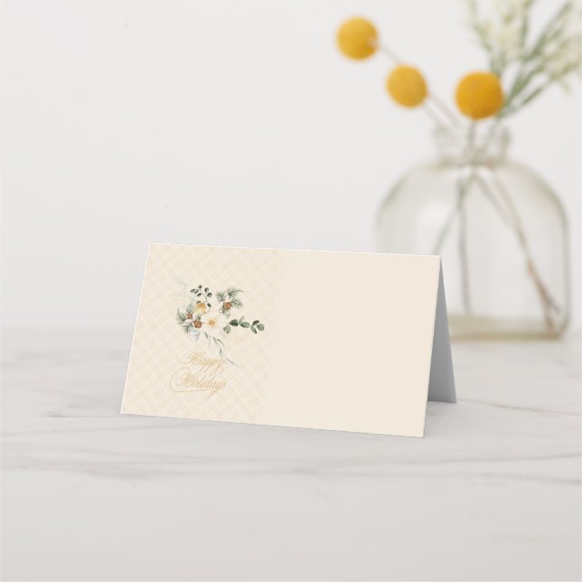 Carte De Placement Élégant plateau de service Christmas Entertainment (Devant)