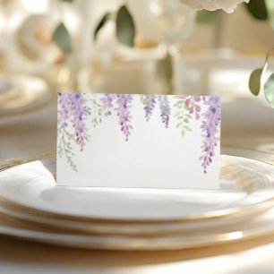Carte De Placement Élégant Purple Wisteria Flowers Mariage