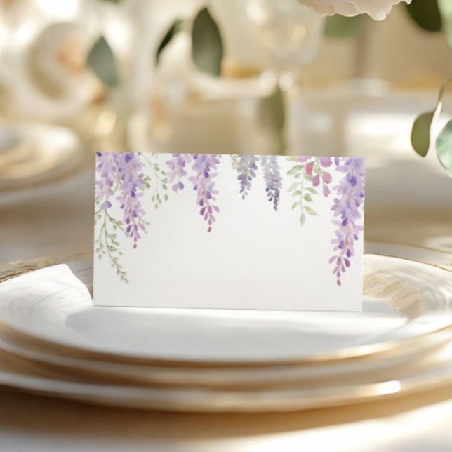 Carte De Placement Élégant Purple Wisteria Flowers Mariage (Créateur téléchargé)