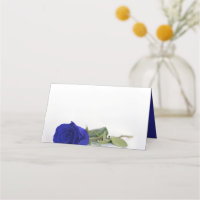 Élégant Royal Blue Rose Blank do-it-yourself Impri