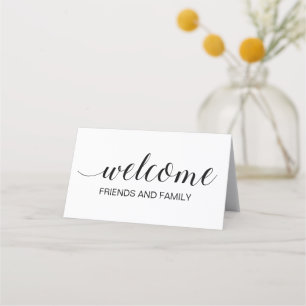 Carte De Placement Élégant sac cadeau de bienvenue de mariage