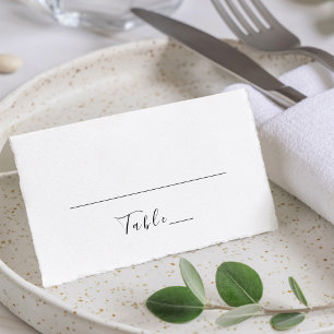 Carte De Placement Élégante calligraphie Mariage classique