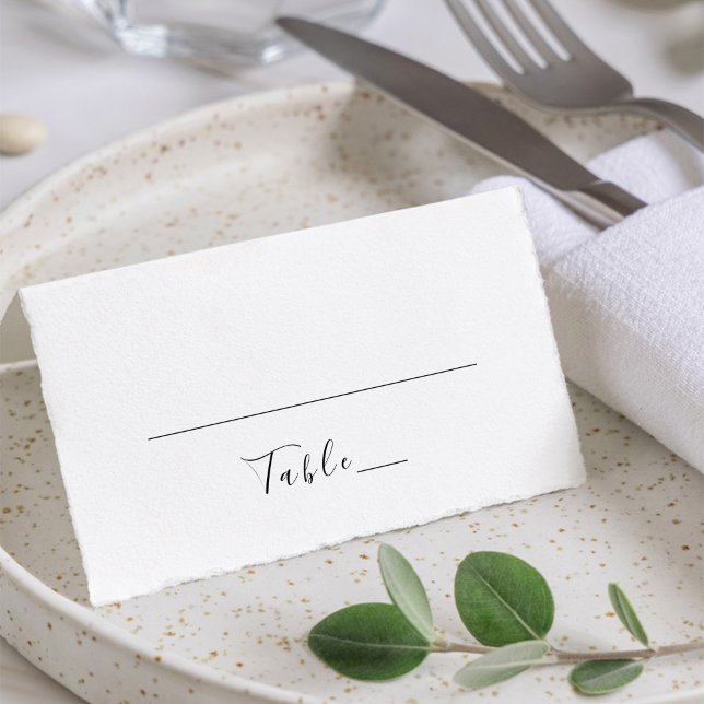 Carte De Placement Élégante calligraphie Mariage classique (Créateur téléchargé)