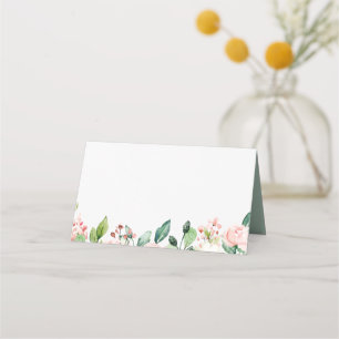 Carte De Placement Elégante Dainty Automne Floral Mariage Carte Place