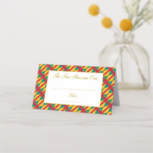 Carte De Placement Elégante GRENADA CARRIACOU Mariage Célébration