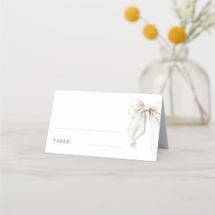 Carte De Placement Elégante table de Fête des mariées blanche