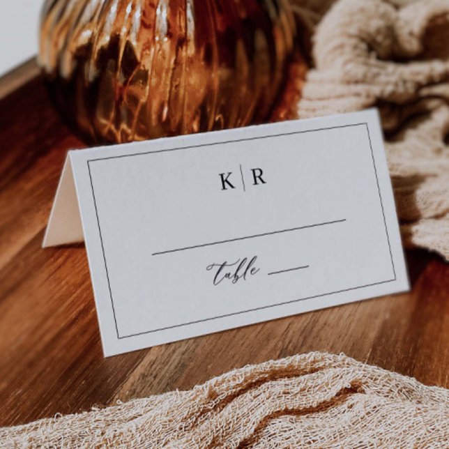 Carte De Placement Elégante table de mariage Place Card Escort K221 (Créateur téléchargé)