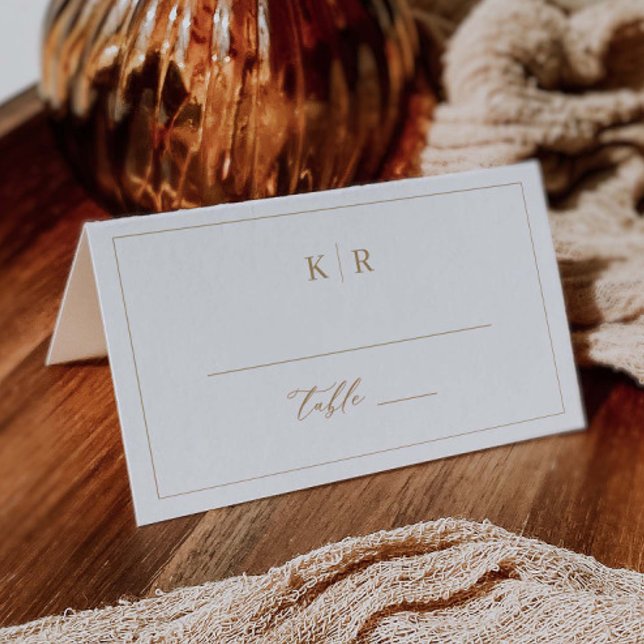 Carte De Placement Elégante table de mariage Place Card Escort K221 (Créateur téléchargé)