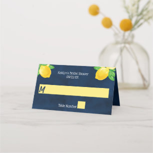Carte De Placement Elle a trouvé sa douche de mariage au citron Main