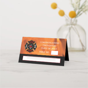 Carte De Placement Emblème du service des pompiers
