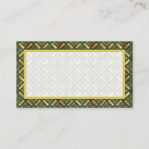 Carte De Placement Emerald & Gold Art Déco