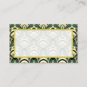 Carte De Placement Emerald & Gold Art Déco