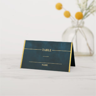 Carte De Placement Emerald Green Gold Fairy Tale Whimsical Place Card
