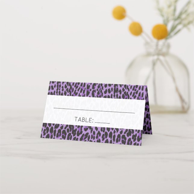 Carte De Placement Empreinte de léopard, Spots, Léopard pourpre, Mari (Devant)