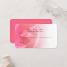 Escorte de table rose