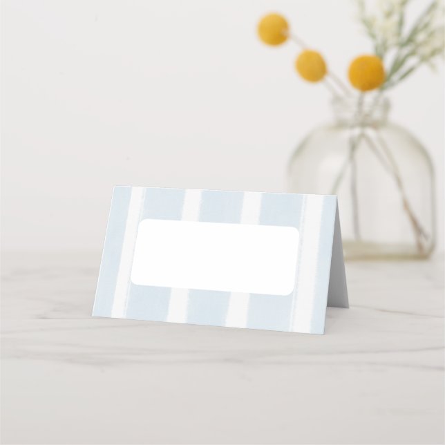 Carte De Placement Étiquette de nourriture pour Baby Shower "À la mer (Devant)
