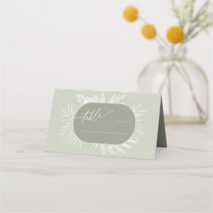 Carte De Placement Eucalyptus Couleur tonalités Mariage Table Wreath
