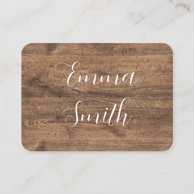 Carte De Placement Eucalyptus Greenery Wedding Place Card | Rustic (Devant)
