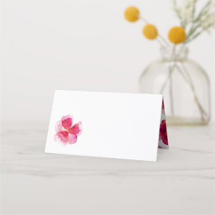 Carte De Placement Événement de mariage d'alto à aquarelle rouge