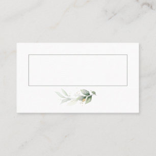 Carte De Placement Événement mariage vert sauge eucalyptus or save th