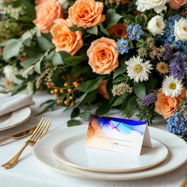 Carte De Placement Facilitez votre message dans le Mariage (Easy Your Message Inside Wedding Place Card.)