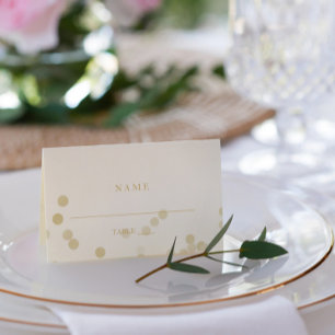 Carte De Placement Faux Gold Confetti