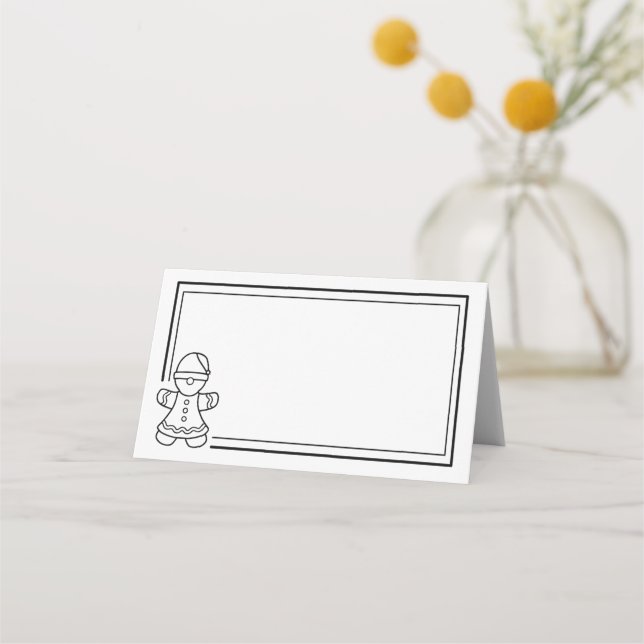 Carte De Placement Femme de pain d'épices (Devant)