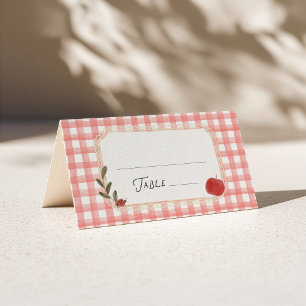 Carte De Placement Fête de Bébé "Pomme de Nos Yeux"