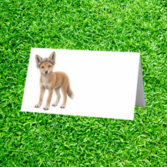 Carte De Placement Fête de dingo à l'aquarelle (instantly add personality, joy, and conversation-starting magic to any celebration.)