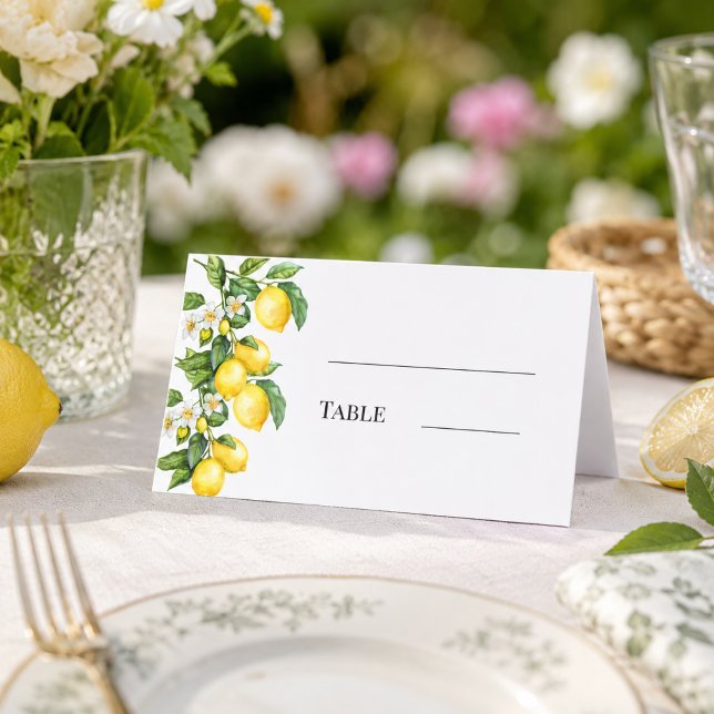 Carte De Placement Fête de jardin aux citrons (Créateur téléchargé)