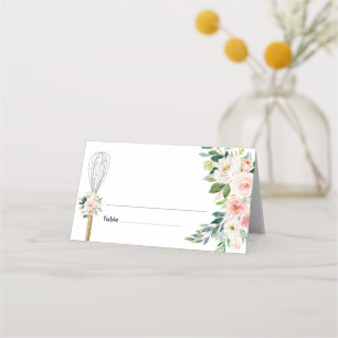 Carte De Placement Fête de mariage floral rose bientôt emportée