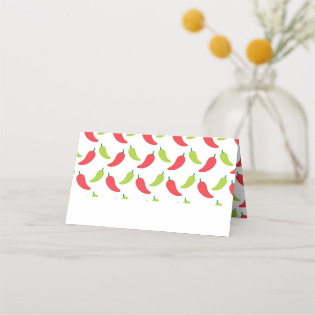 Carte De Placement Fête des poivrons chauds Anniversaire (Devant)