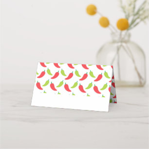 Carte De Placement Fête des poivrons chauds Anniversaire