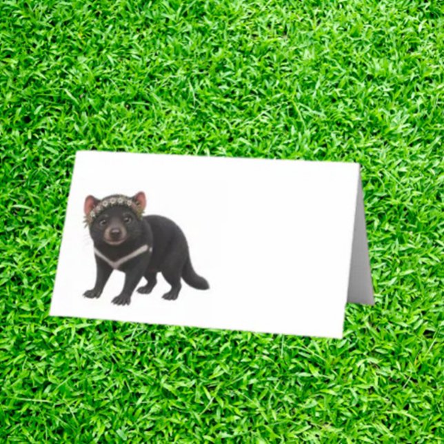 Carte De Placement  Fête Tassy Diable (perfect for birthdays, baby showers, and cozy dinner parties.)