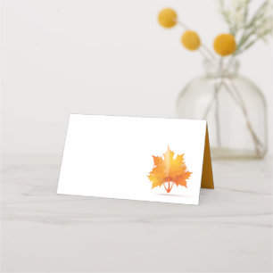 Carte De Placement Feuil automne   Thanksgiving Theme