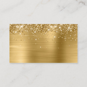 Carte De Placement Feuille d'or Brillante Vierge