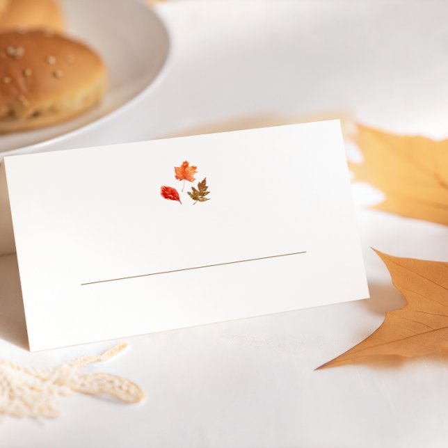 Carte De Placement Feuilles d'automne de Thanksgiving (Créateur téléchargé)