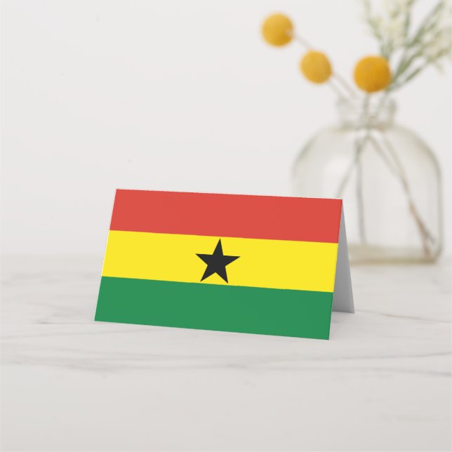 Carte De Placement Flag du Ghana (Devant)