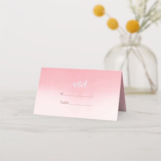 Carte De Placement Fleurs Blanches Et Cadre (Devant)