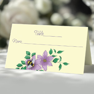 Carte De Placement Fleurs de Lavande de Bumblebee