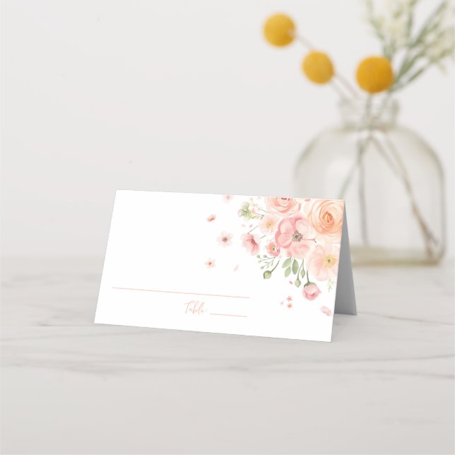 Carte De Placement Fleurs de mariage Floral Love In Bloom Bright  (Devant)